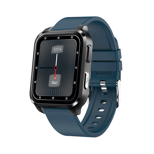Sleek Blue Smart Fitness Watch with Step Tracker & Digital Display