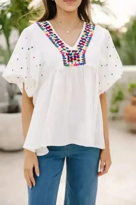 White Whisper Embroidered Shirt