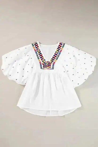 White Whisper Embroidered Shirt