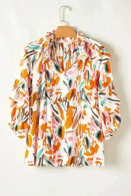 Vivid Vibes Frilled Blouse