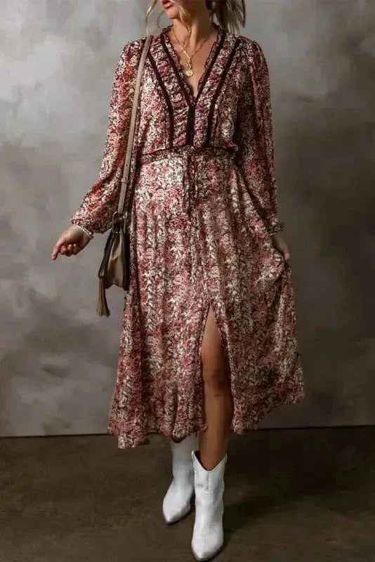 Sienna Petal Tier Midi Dress-0
