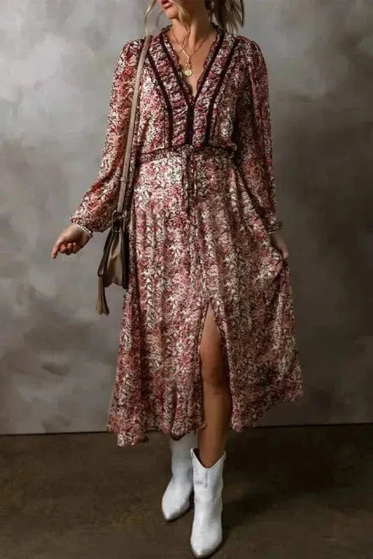 Sienna Petal Tier Midi Dress-0