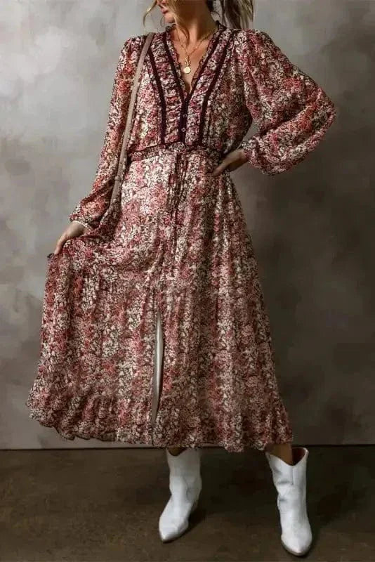 Sienna Petal Tier Midi Dress-2