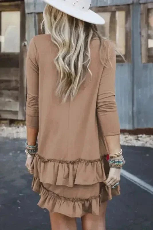 Sassy Ruffle Mini Dress-1