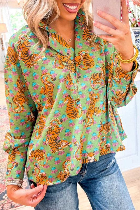 Tiger Chic Casual Shirt-0