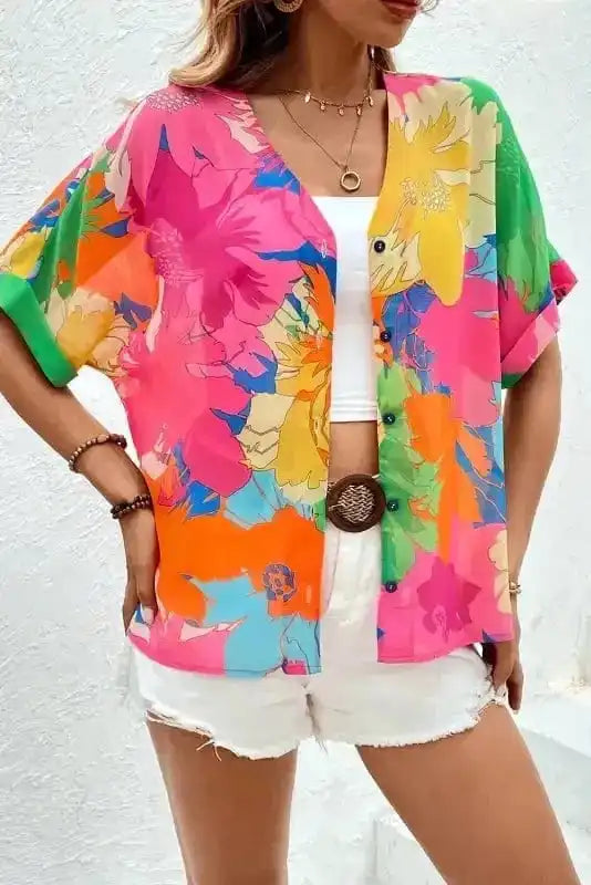 Tropical Bloom Shirt-2