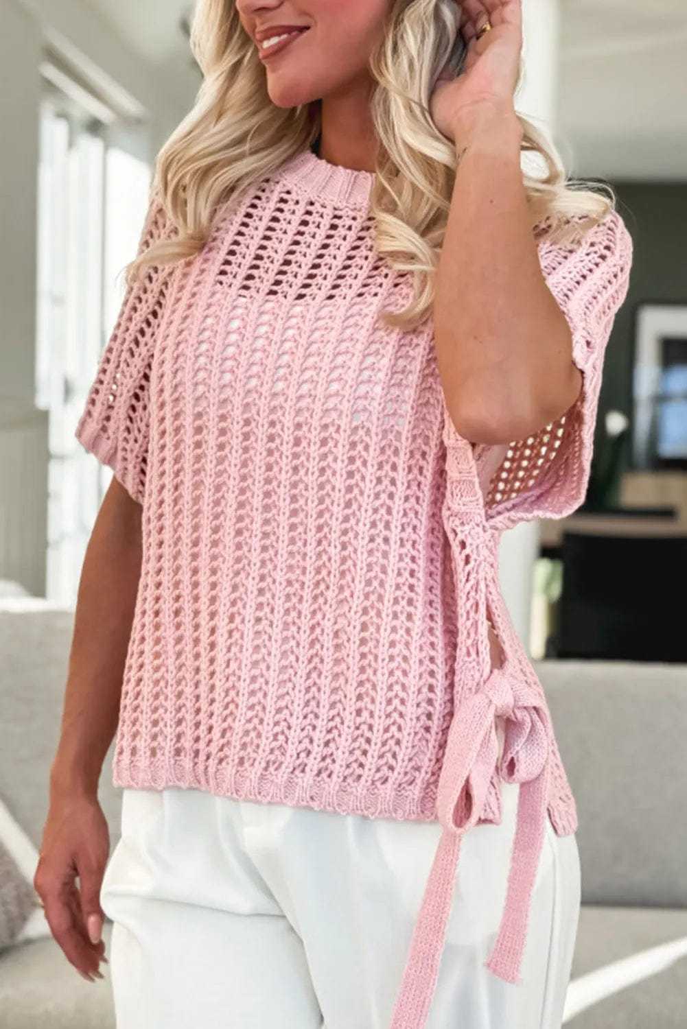 Soft Hue Crochet Top-3