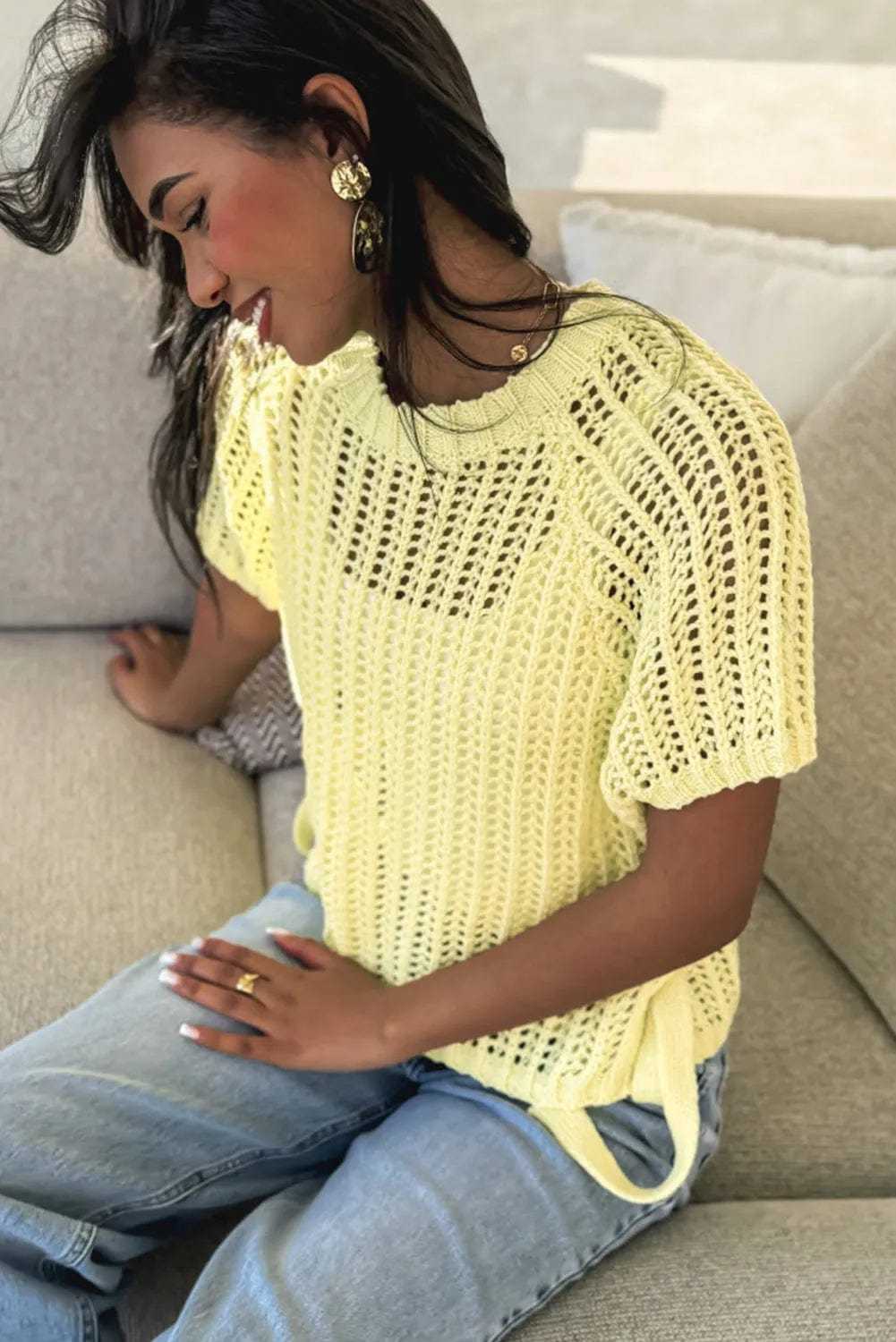 Soft Hue Crochet Top-1