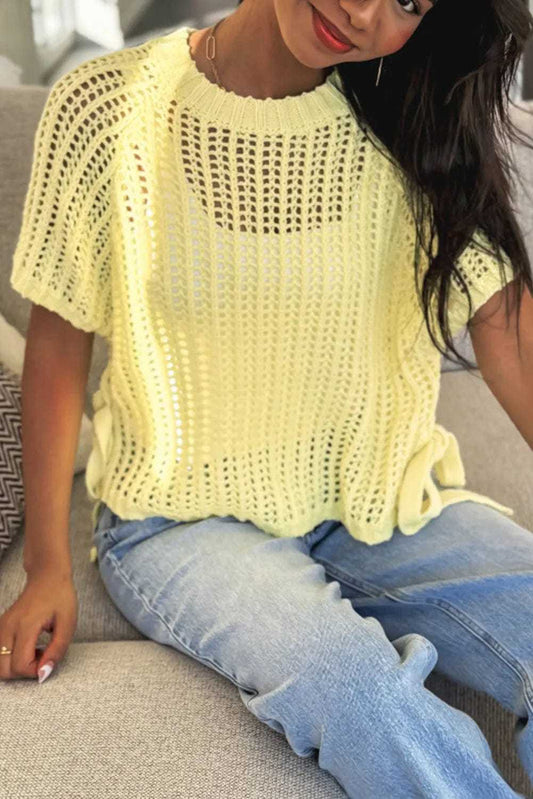 Soft Hue Crochet Top-0