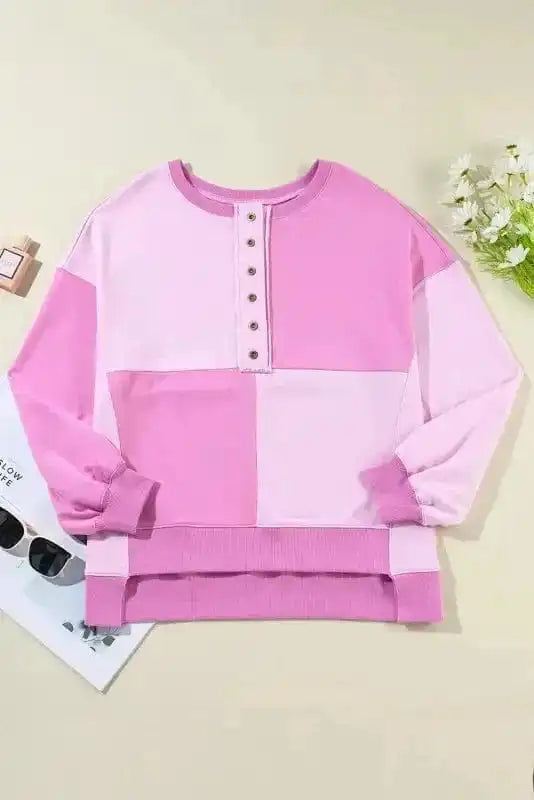 Sorbet Shades High Low Sweatshirt-2