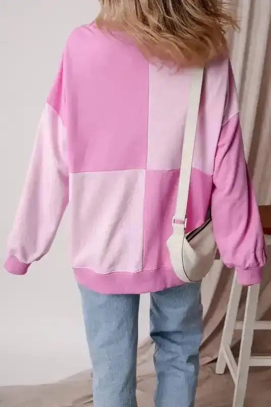 Sorbet Shades High Low Sweatshirt-1