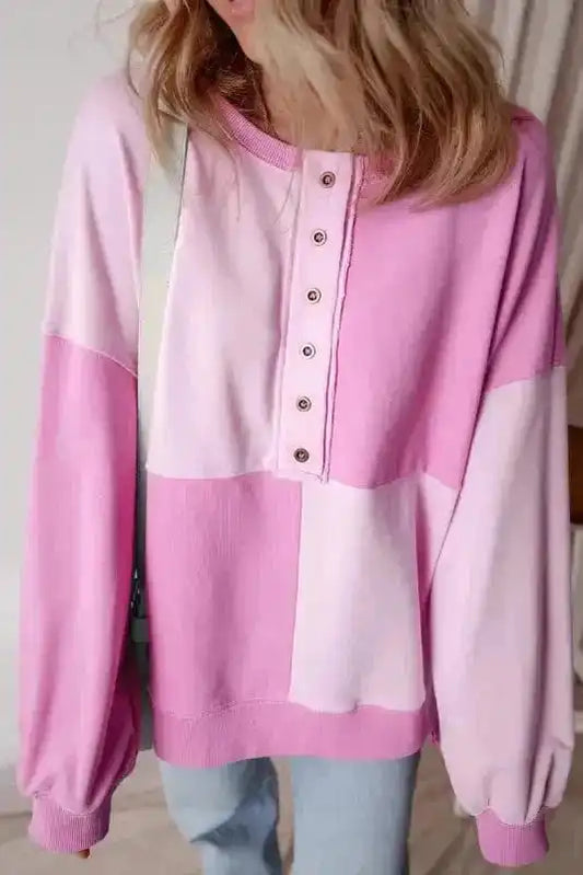 Sorbet Shades High Low Sweatshirt-0