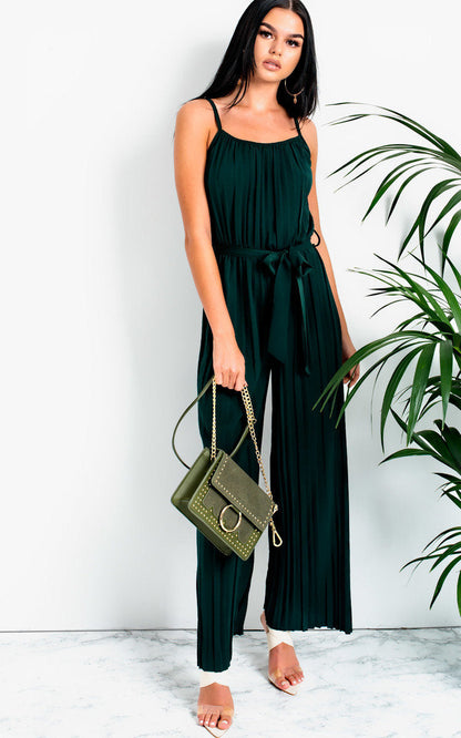 Faux Suede Gold Chain Shoulder Bag-2