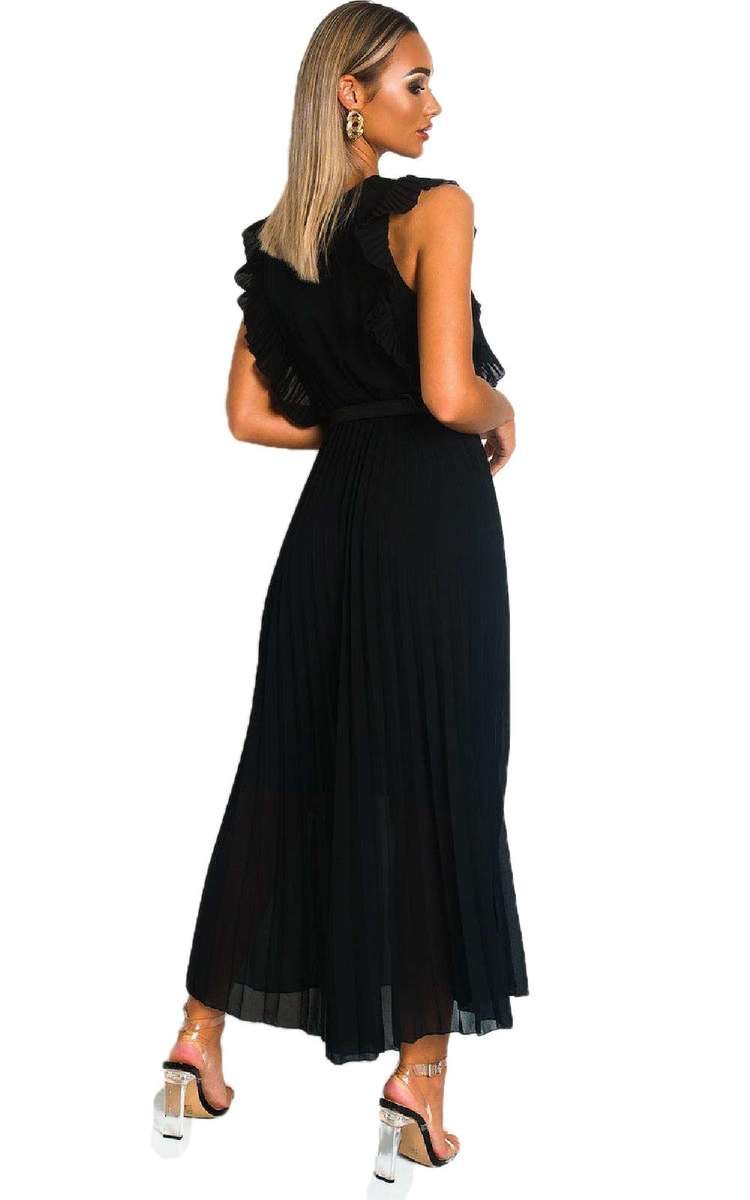 Pleated Maxi Dress-7
