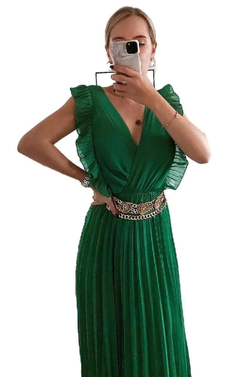 Pleated Maxi Dress-6