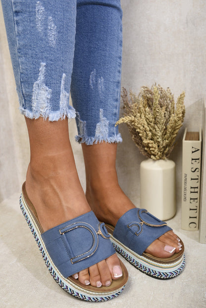 Decorated Platform Sandals-4