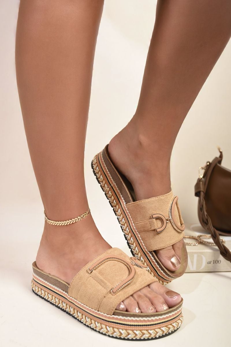 Decorated Platform Sandals-2