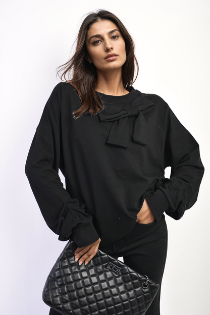 Long Sleeve Bow Detail Jumper-11