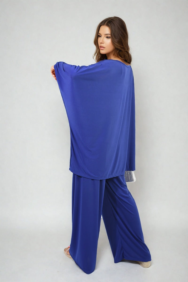 Oversized Long Sleeve Top and Wide Leg Co-ord Set-2