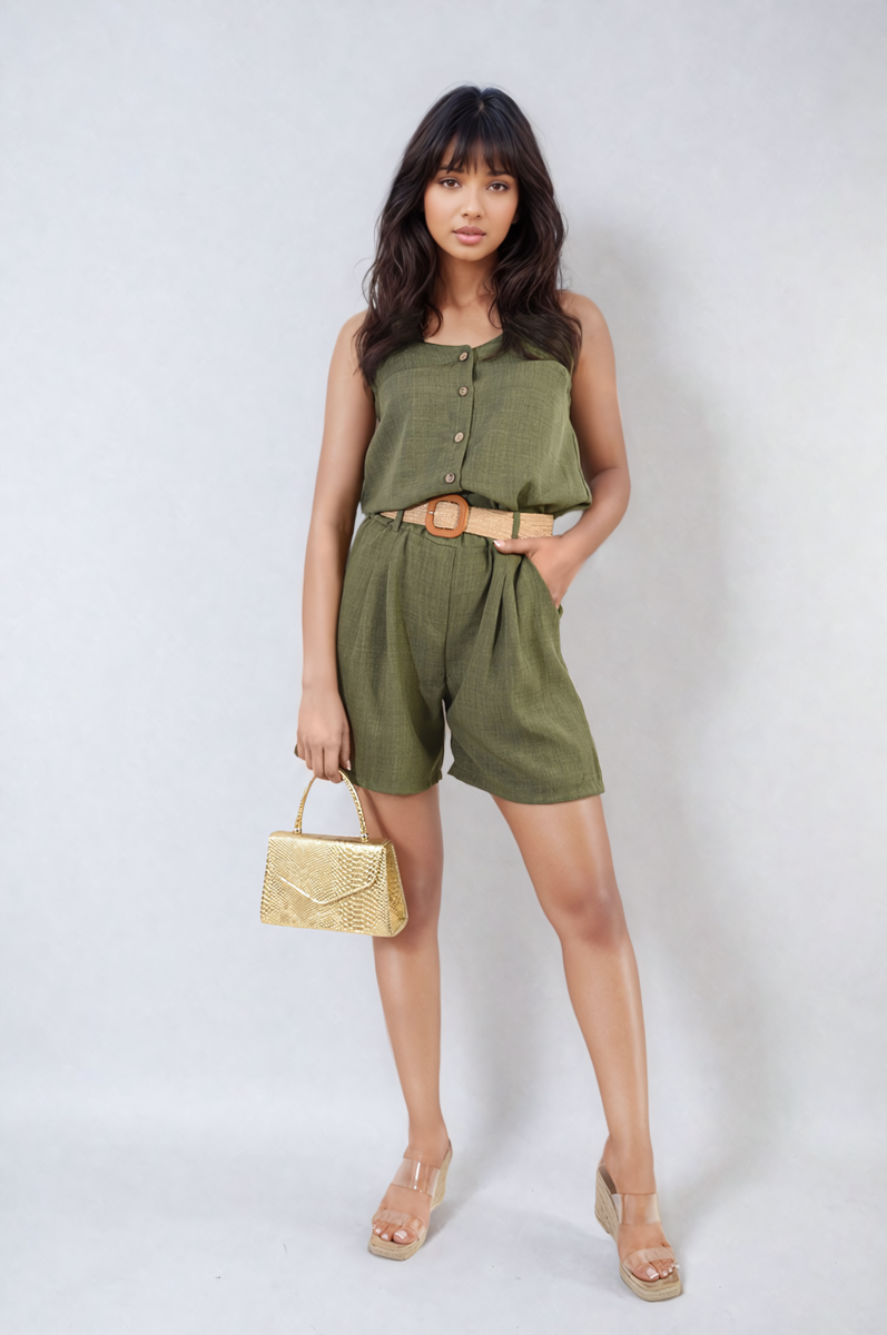 Strappy Button Top-1