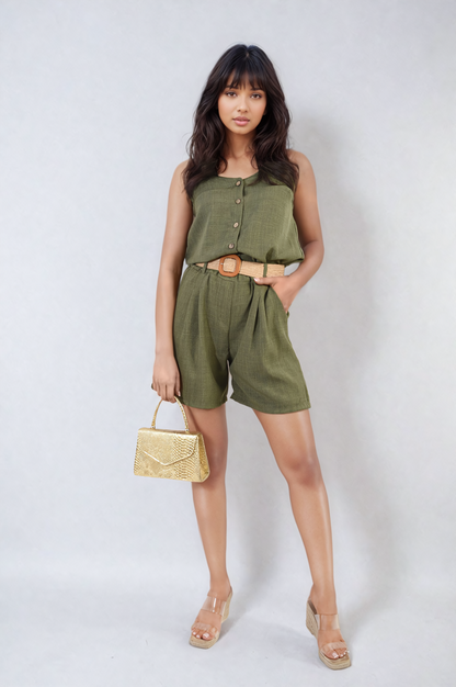 Strappy Button Top-1