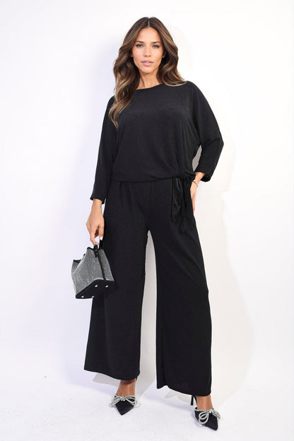 Side Tie Long Sleeve Casual Top-6