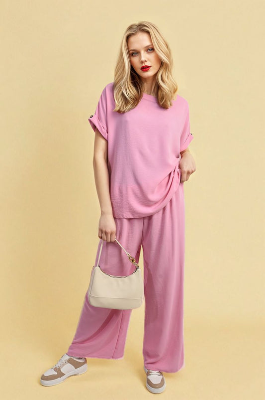 Ruffle Trim Sleeve Top-0