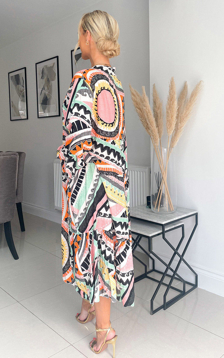 Printed Midi Dress-6