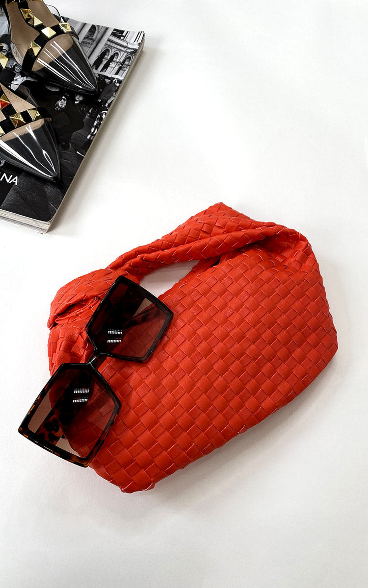 Faux Leather Quilted Handbag-1