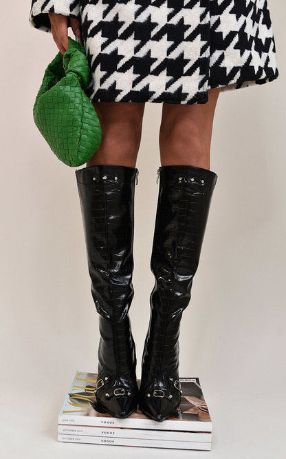 Knee High Heeled Boots-5