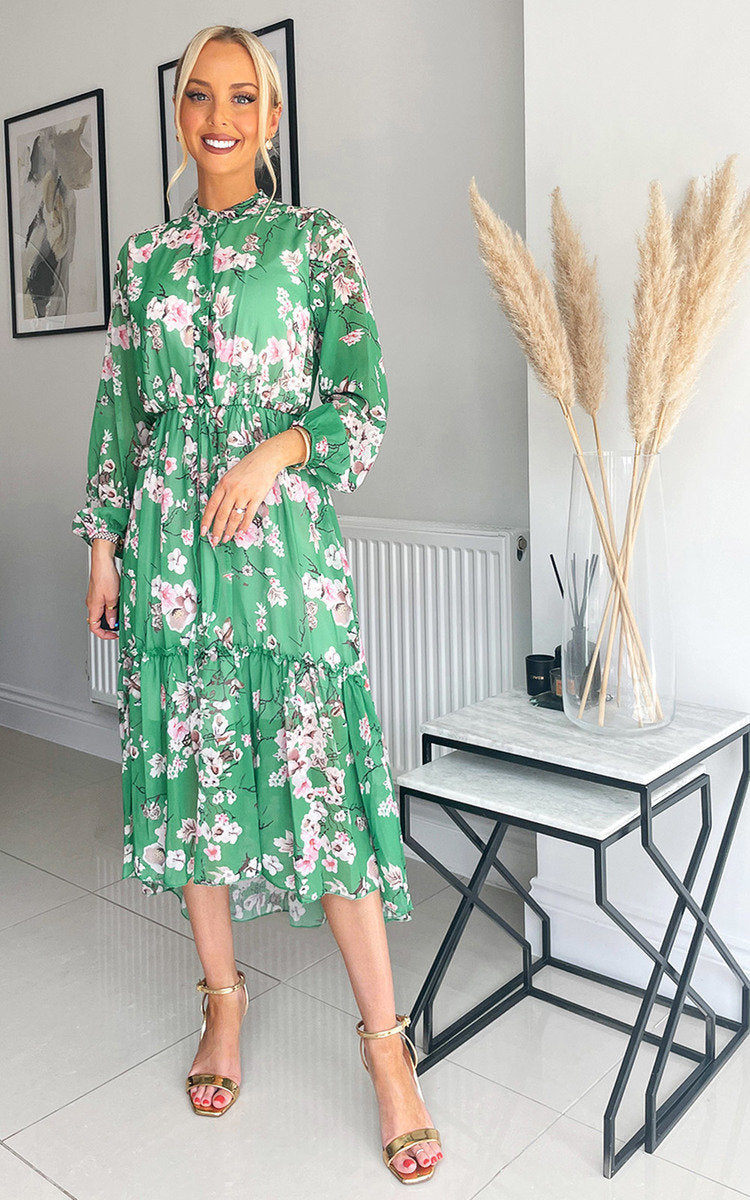 Tiered Midi Dress-3