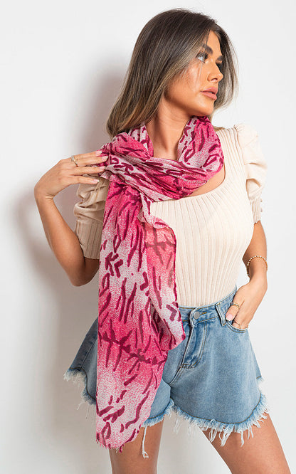 Printed Wrap Scarf-4
