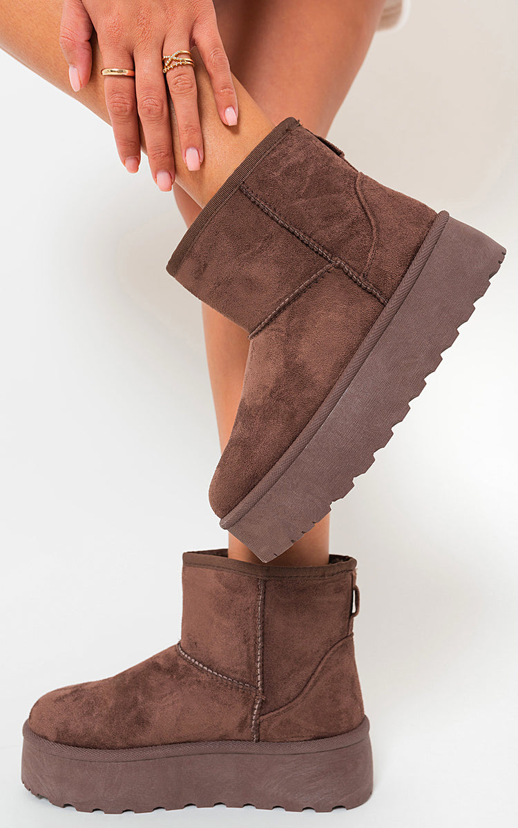 Thick Heel Platform Boots-4