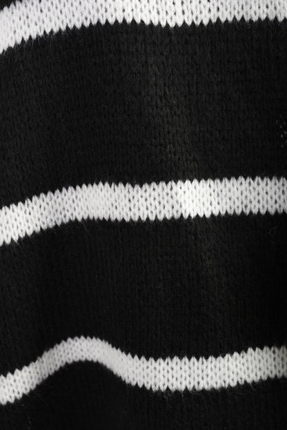 Stripe Oversized Knitted Jumper-4