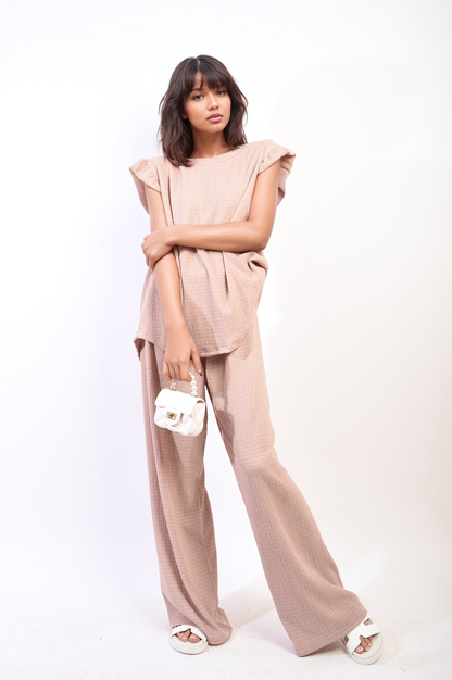 Ruffle Trim Top and Wide Leg Trouser Co-ord Set-12