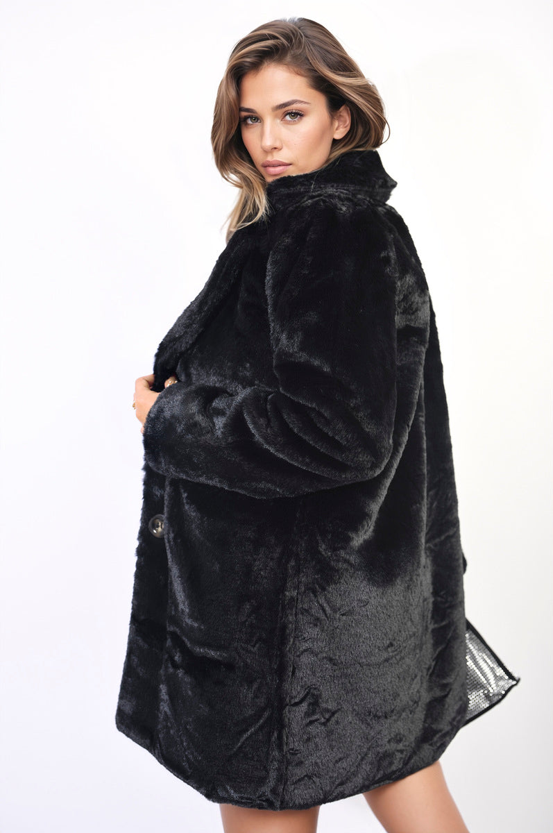 Fluffy Faux Fur Jacket-1