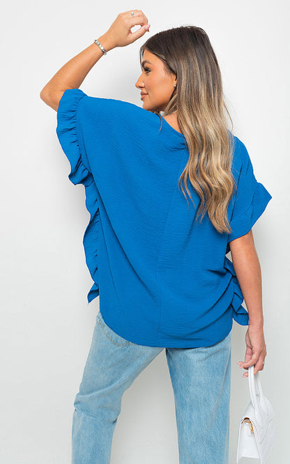 Frill Sleeve Top-9