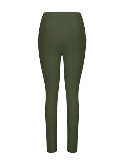 New Women's High Waist Hip Pocket Yoga Pants