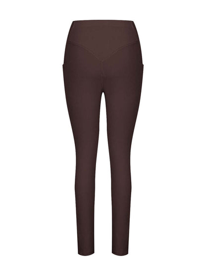 New Women's High Waist Hip Pocket Yoga Pants