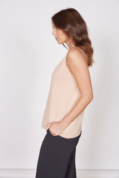 Camille Pink Loose Fit Vest Top-3