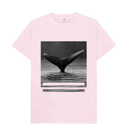 Unisex whales Tail Print T-shirt