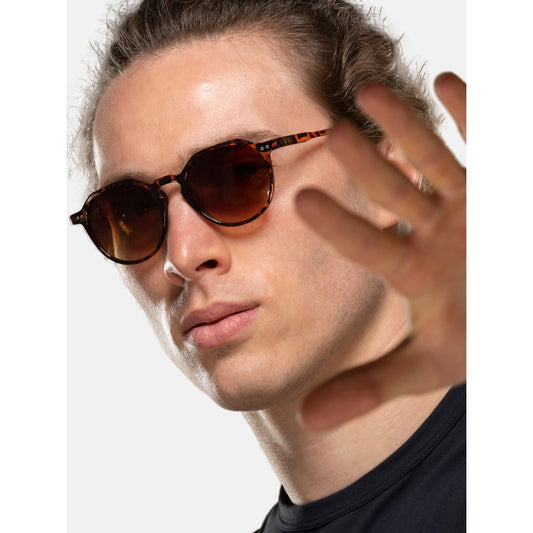 Tortoise Shell Round Sunglasses for Men – Vintage-Inspired UV Protection Eyewear