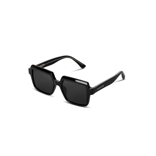 Sleek Black Square Frame Polarized Sunglasses for Men & Women
