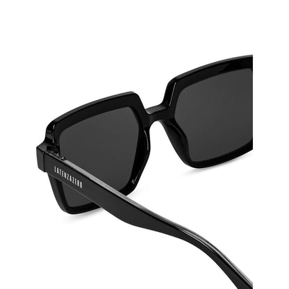 Sleek Black Square Frame Polarized Sunglasses for Men & Women