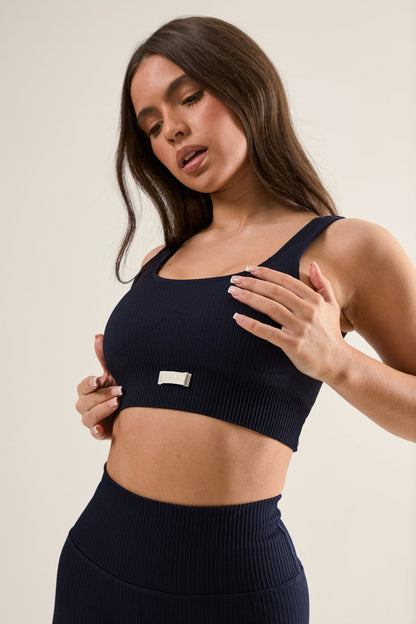Ribbed Seamless Bra
