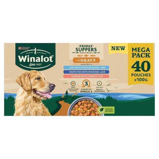 NEW Winalot Friday Suppers in Gravy 40 Mega Pack