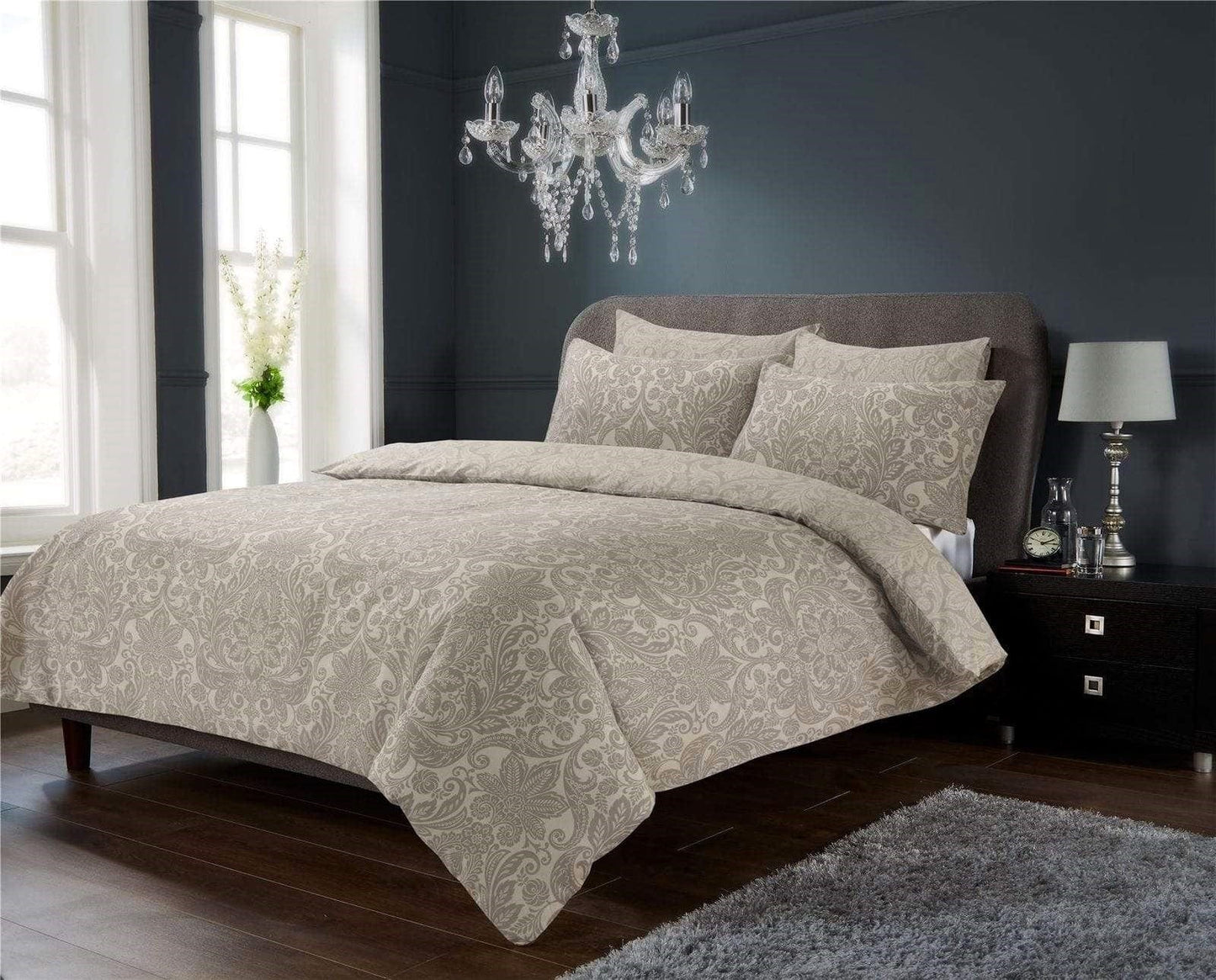 OLIVIA ROCCO Luxury Super Soft Cotton Rich Duvet Sets Easycare Comfortable Bedding Includes Duvet Cover & Pillowcases in Single Double King Size