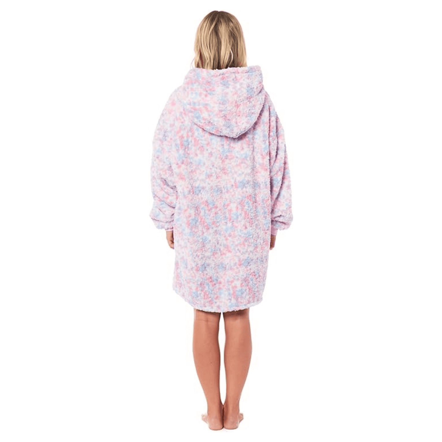 Oversized Ultra Soft Rainbow Hooded Blanket Sweatshirt with Sherpa Fur Lining Plush Flannel Giant Hoodie for Adults and Kids Perfect Gift by Daisy Dreamer