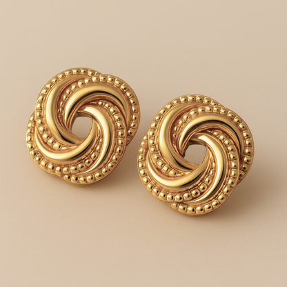 Sculpted Twist Studs-1