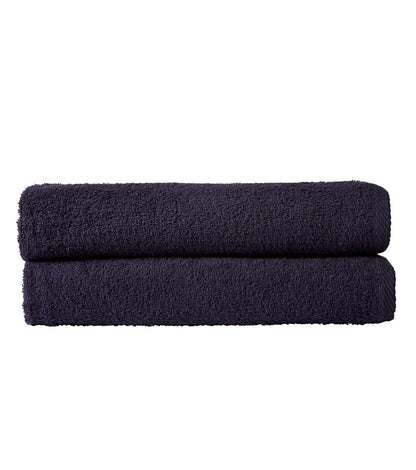 Pack of 2 Large Quick-Drying Lightweight Easycare Indus Valley Cotton Bath Sheets 80x140 cm for Home Travel Gym Holidays Multiple Colours by OLIVIA ROCCO